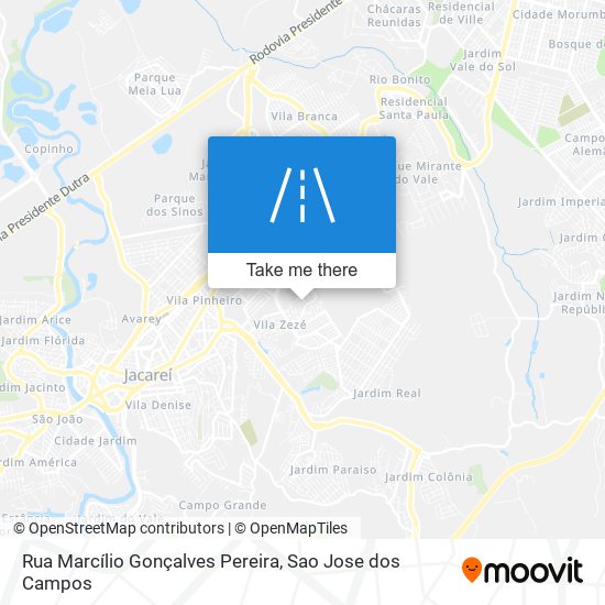 Mapa Rua Marcílio Gonçalves Pereira