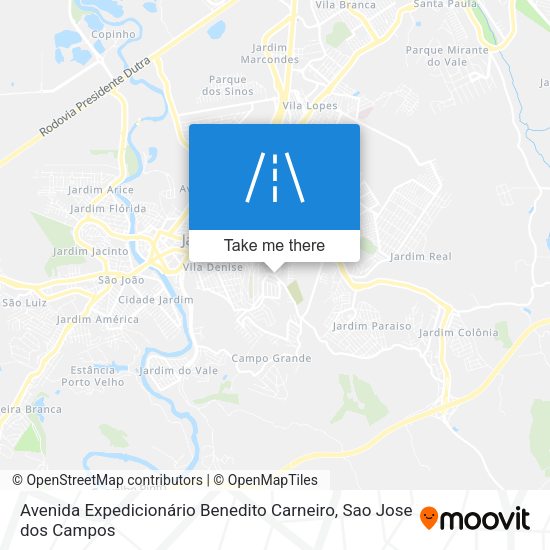 Avenida Expedicionário Benedito Carneiro map