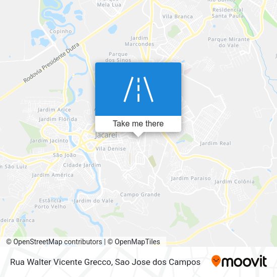 Rua Walter Vicente Grecco map
