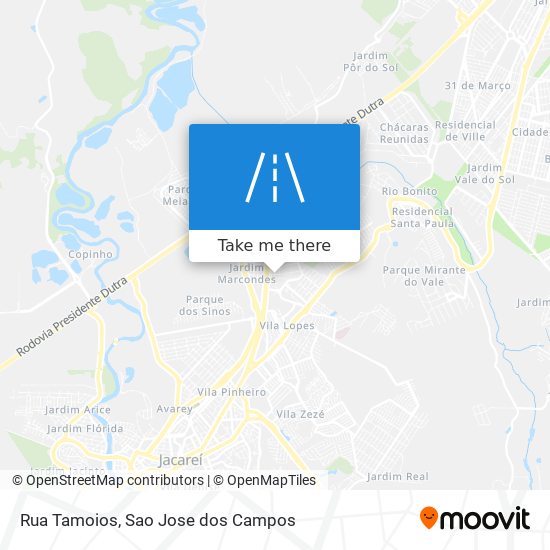 Rua Tamoios map