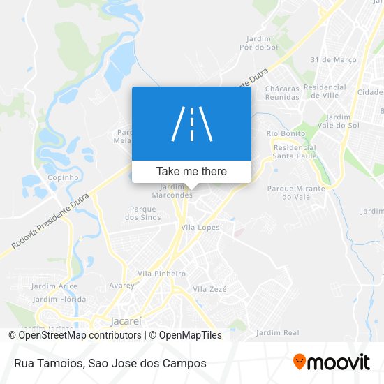 Rua Tamoios map