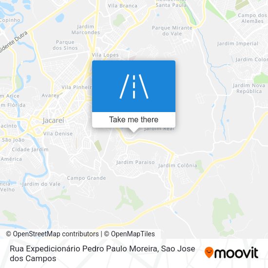 Rua Expedicionário Pedro Paulo Moreira map
