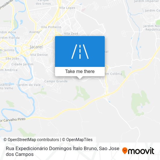 Rua Expedicionário Domingos Ítalo Bruno map