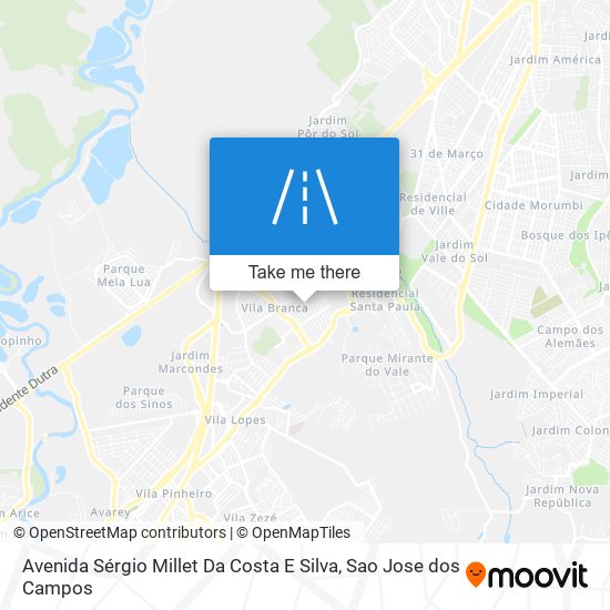 Avenida Sérgio Millet Da Costa E Silva map