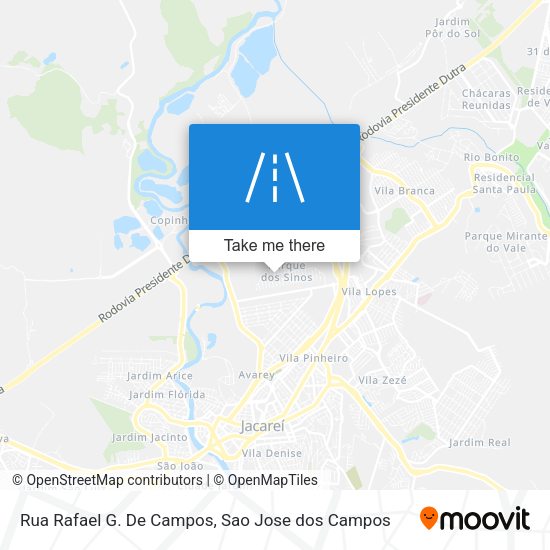 Rua Rafael G. De Campos map