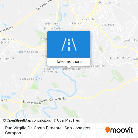 Rua Virgílio Da Costa Pimentel map