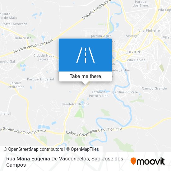 Rua Maria Eugênia De Vasconcelos map