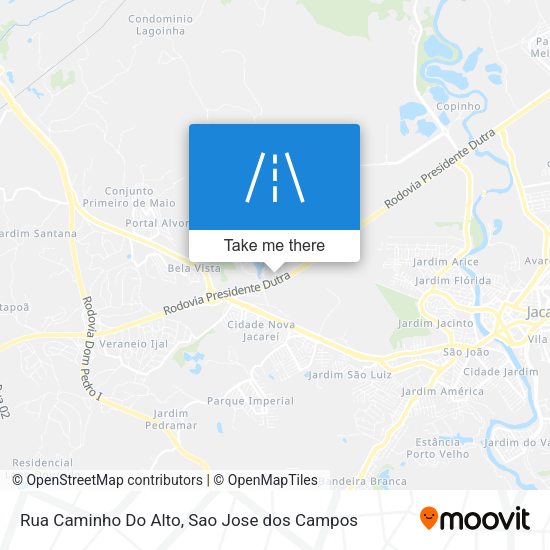 Rua Caminho Do Alto map