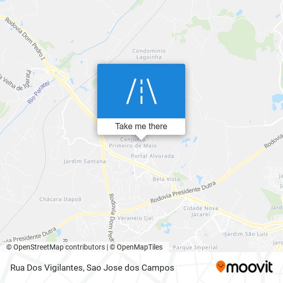 Mapa Rua Dos Vigilantes