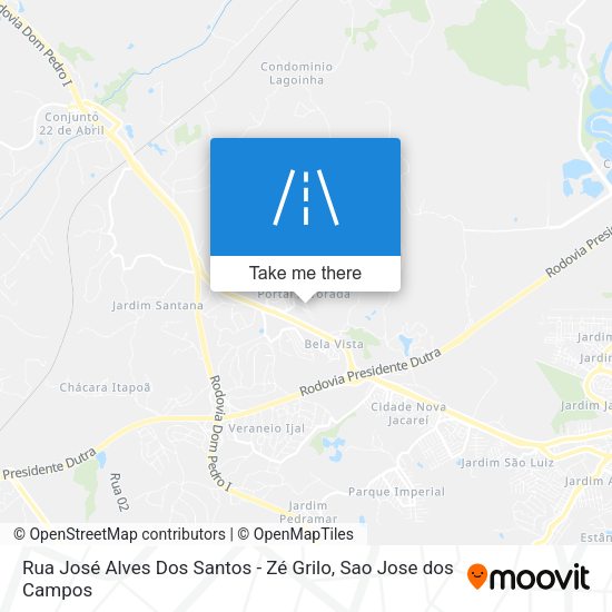 Rua José Alves Dos Santos - Zé Grilo map