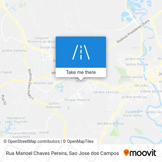 Rua Manoel Chaves Pereira map