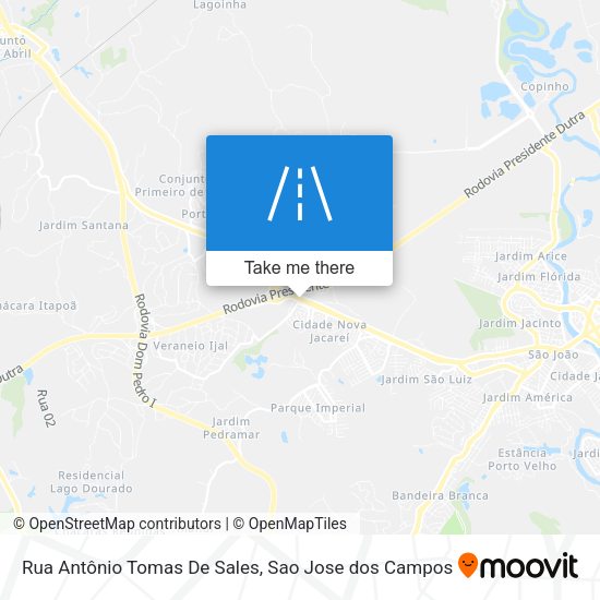 Rua Antônio Tomas De Sales map