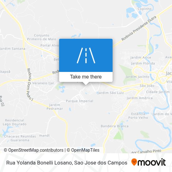 Rua Yolanda Bonelli Losano map