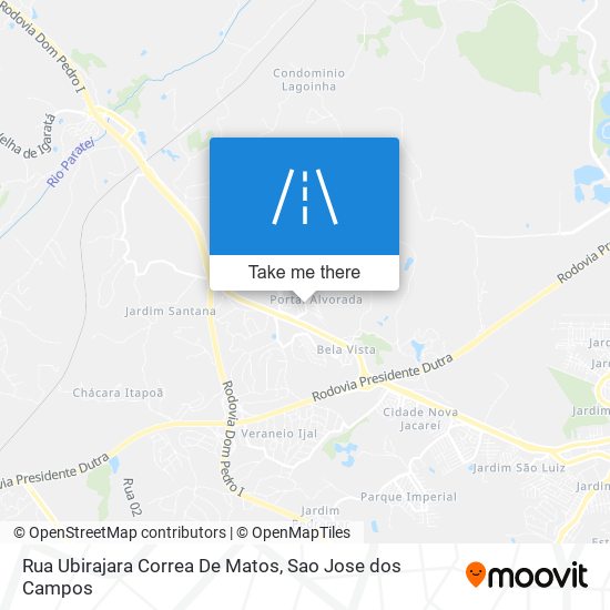 Mapa Rua Ubirajara Correa De Matos