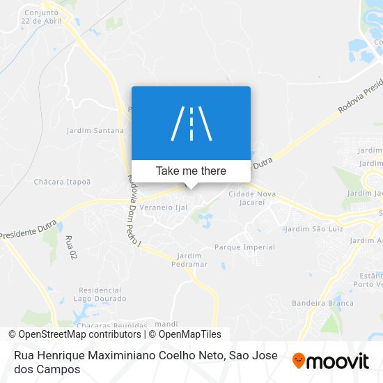 Rua Henrique Maximiniano Coelho Neto map