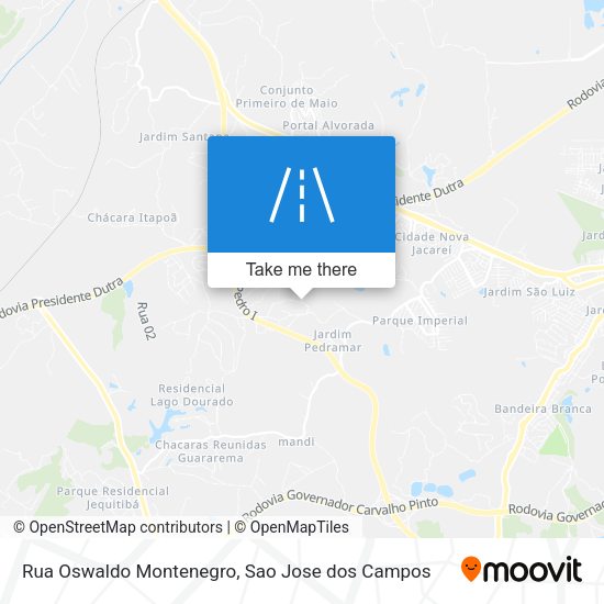 Rua Oswaldo Montenegro map