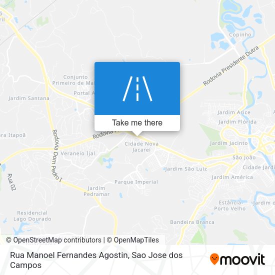 Rua Manoel Fernandes Agostin map