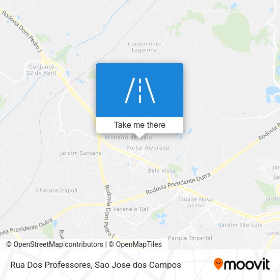 Rua Dos Professores map