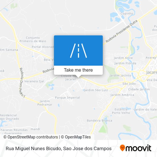 Rua Miguel Nunes Bicudo map