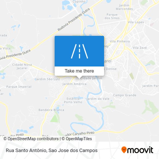 Rua Santo Antônio map