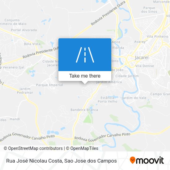 Rua José Nicolau Costa map