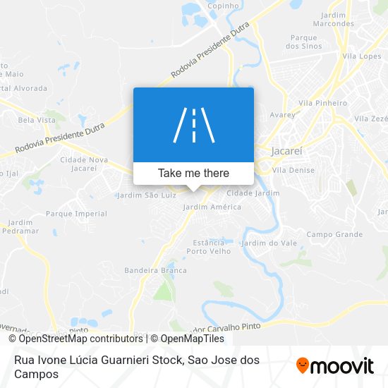 Rua Ivone Lúcia Guarnieri Stock map