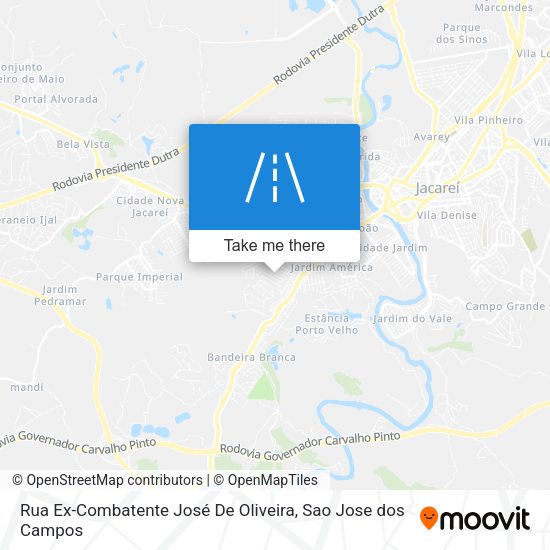 Rua Ex-Combatente José De Oliveira map