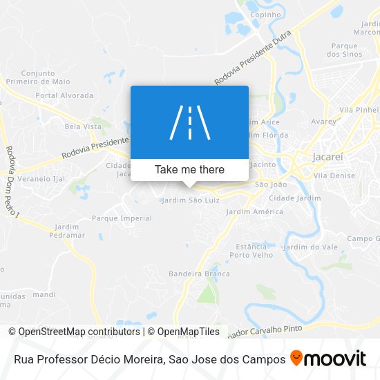 Rua Professor Décio Moreira map