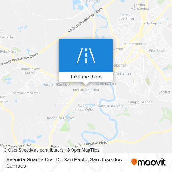 Avenida Guarda Civil De São Paulo map