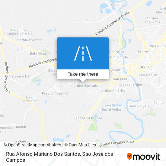 Rua Afonso Mariano Dos Santos map
