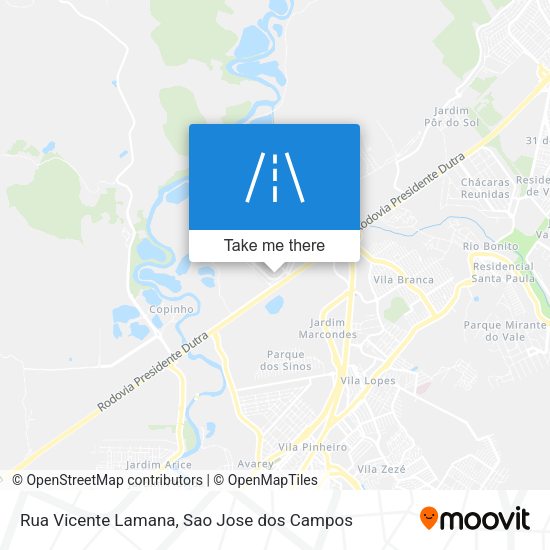 Rua Vicente Lamana map