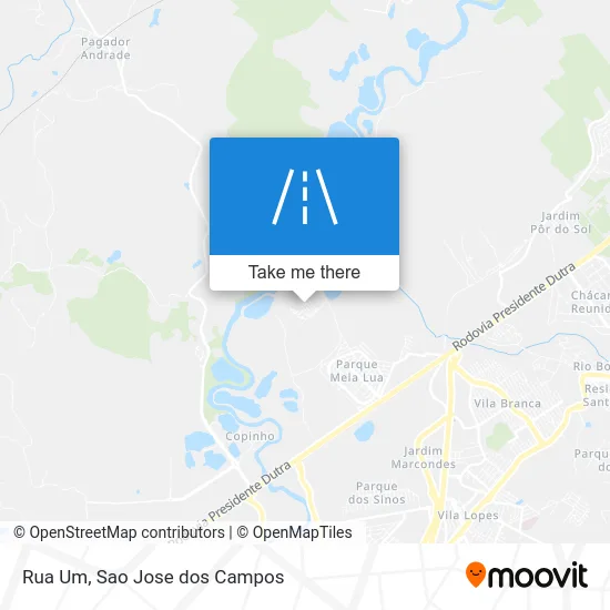 Rua Um map