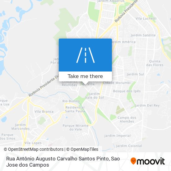 Rua Antônio Augusto Carvalho Santos Pinto map