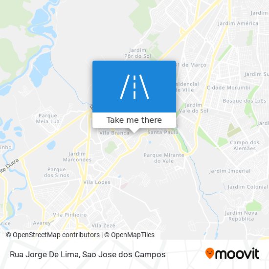 Mapa Rua Jorge De Lima