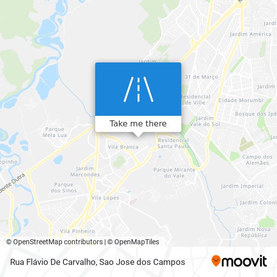 Mapa Rua Flávio De Carvalho