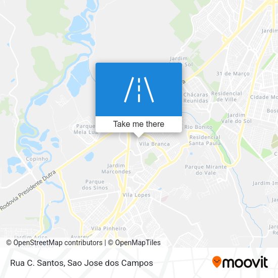 Rua C. Santos map