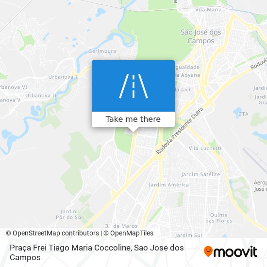 Praça Frei Tiago Maria Coccoline map