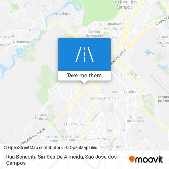 Mapa Rua Benedita Simões De Almeida