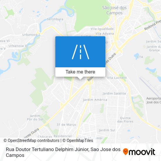 Rua Doutor Tertuliano Delphim Júnior map