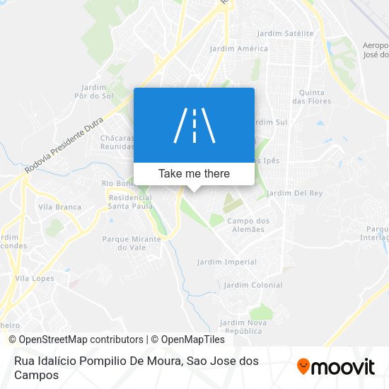 Rua Idalício Pompilio De Moura map