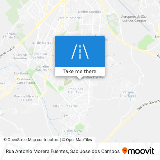 Rua Antonio Morera Fuentes map