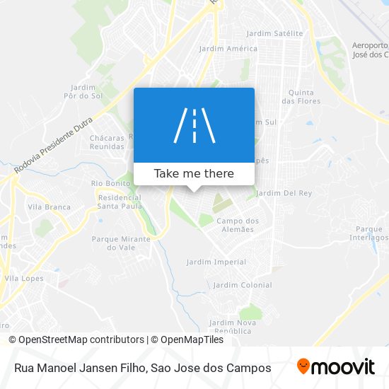 Mapa Rua Manoel Jansen Filho