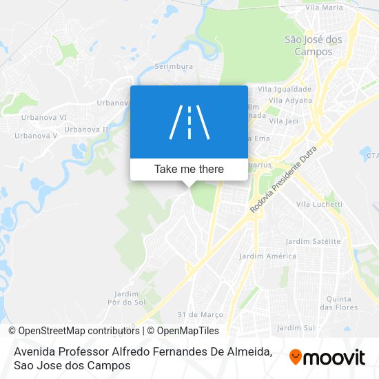 Avenida Professor Alfredo Fernandes De Almeida map