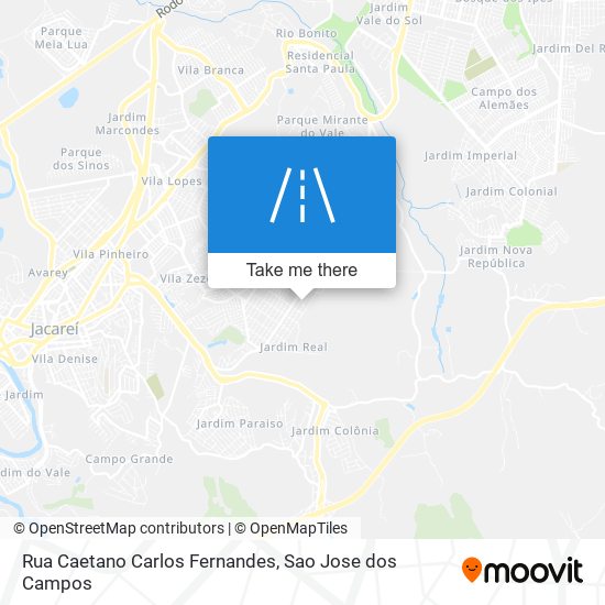 Mapa Rua Caetano Carlos Fernandes