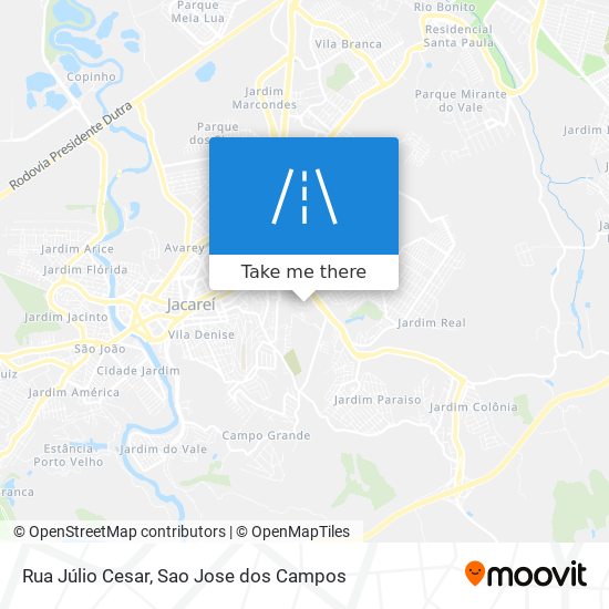 Rua Júlio Cesar map