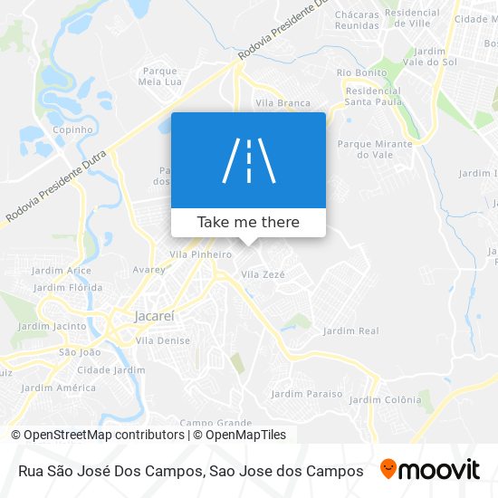 Mapa Rua São José Dos Campos