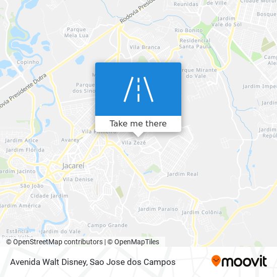 Mapa Avenida Walt Disney