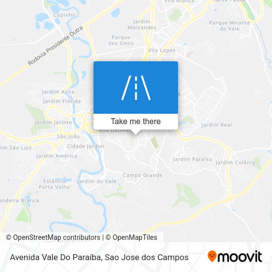 Avenida Vale Do Paraíba map