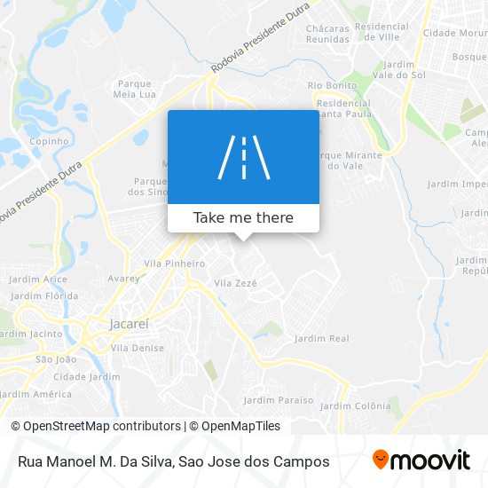 Mapa Rua Manoel M. Da Silva