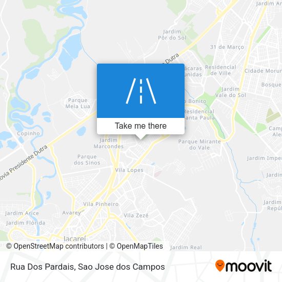 Rua Dos Pardais map